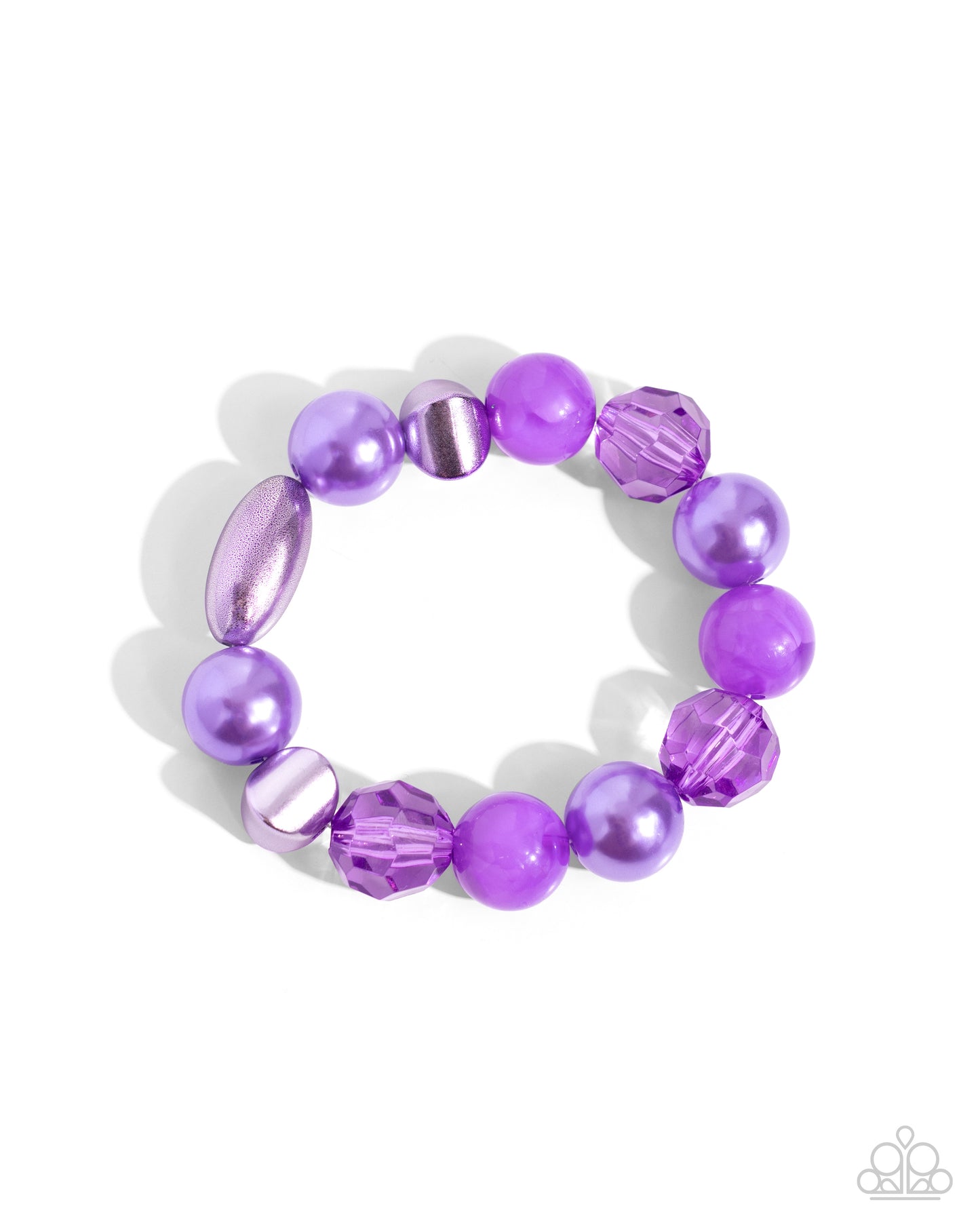 Plentiful Pearls & Pigment- Purple Necklace & Bracelet Set