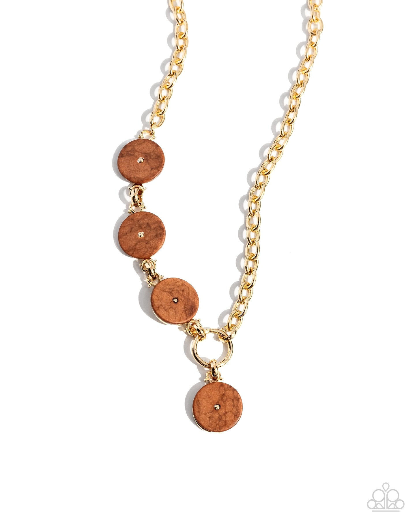 Savory Stone & Season- Brown Necklace & Bracelet Set