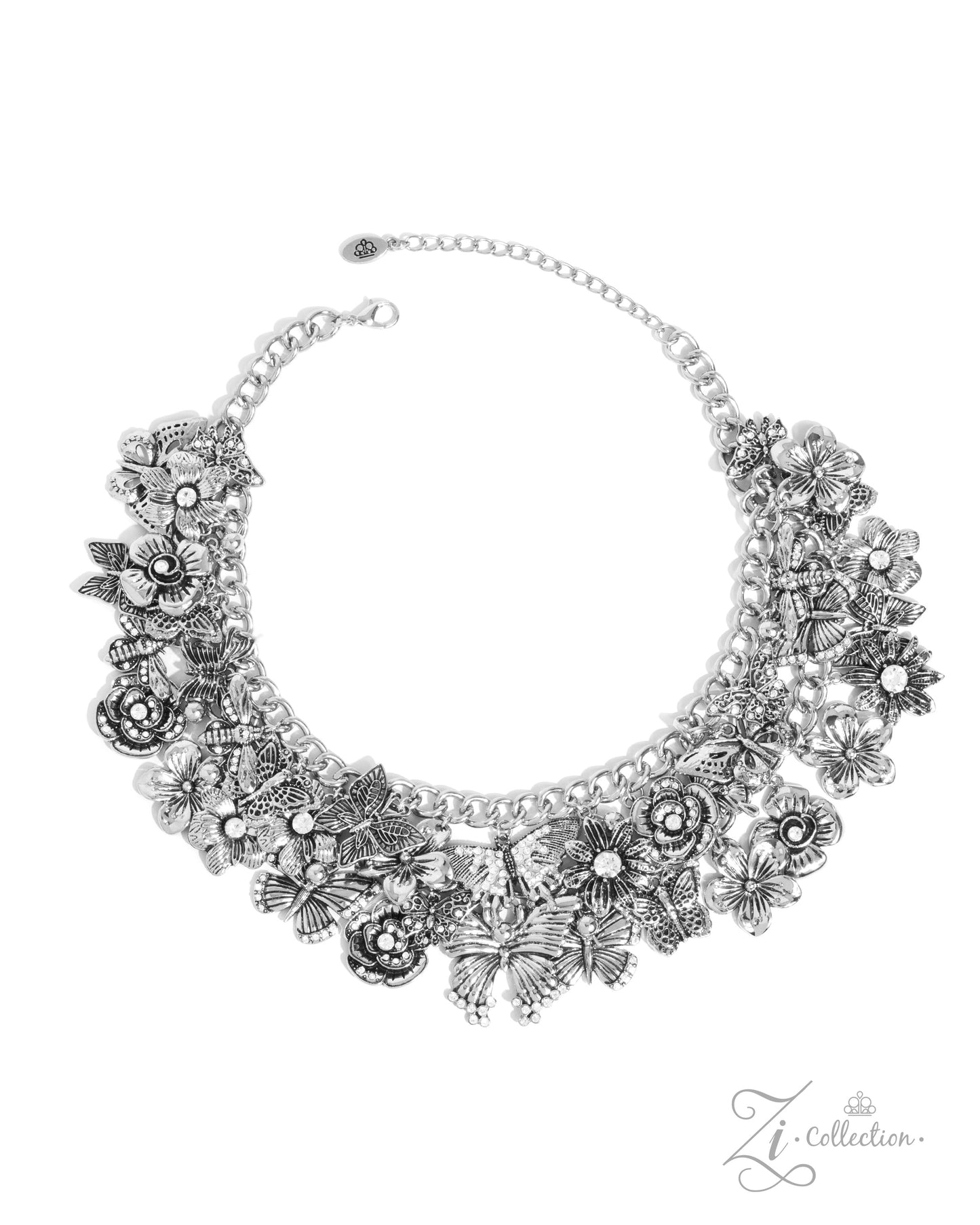 The McKayla - Silver Zi Necklace & Intentional Impression - Silver Zi Bracelet Set (2024)