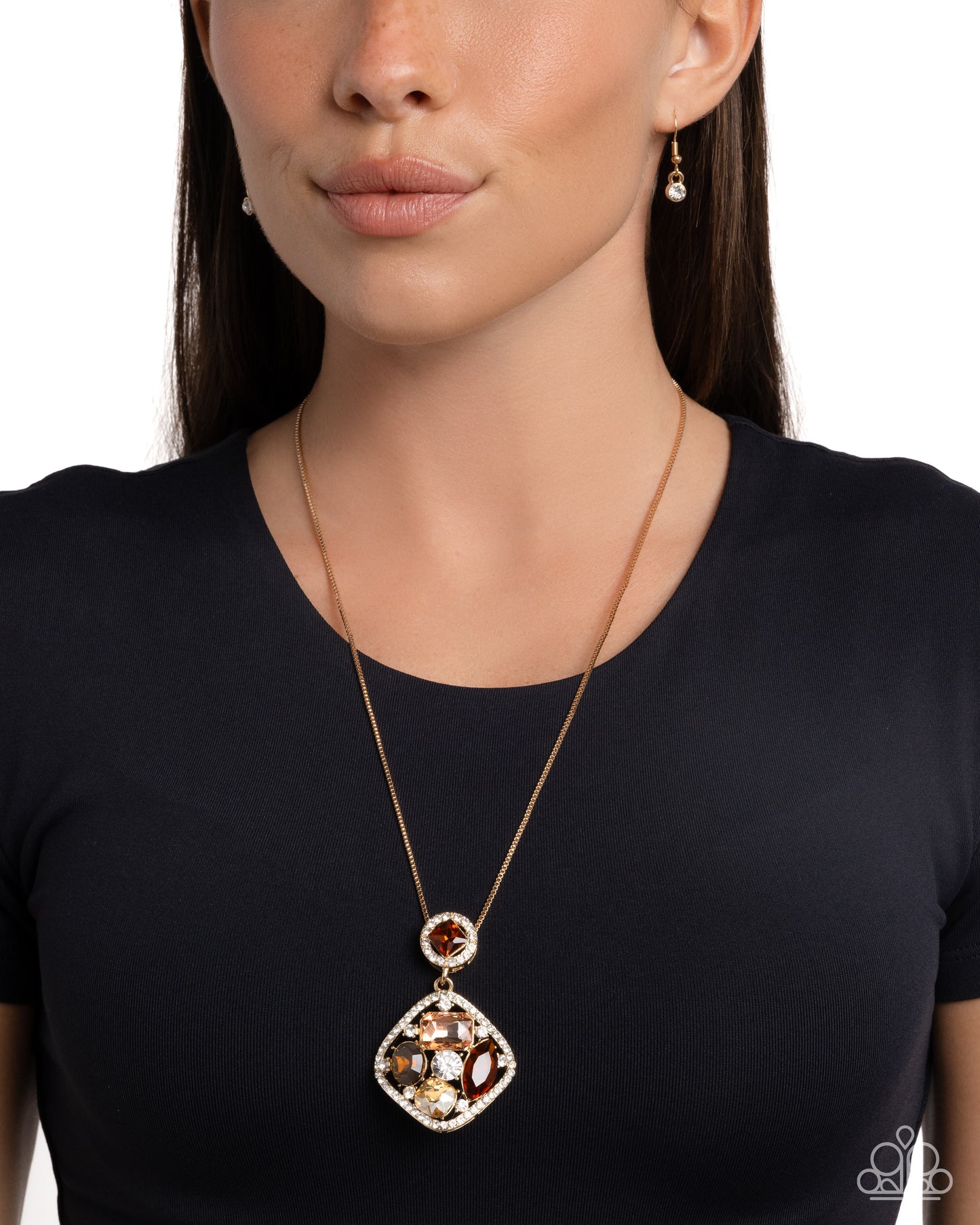 Pronged Princess - Brown Necklace