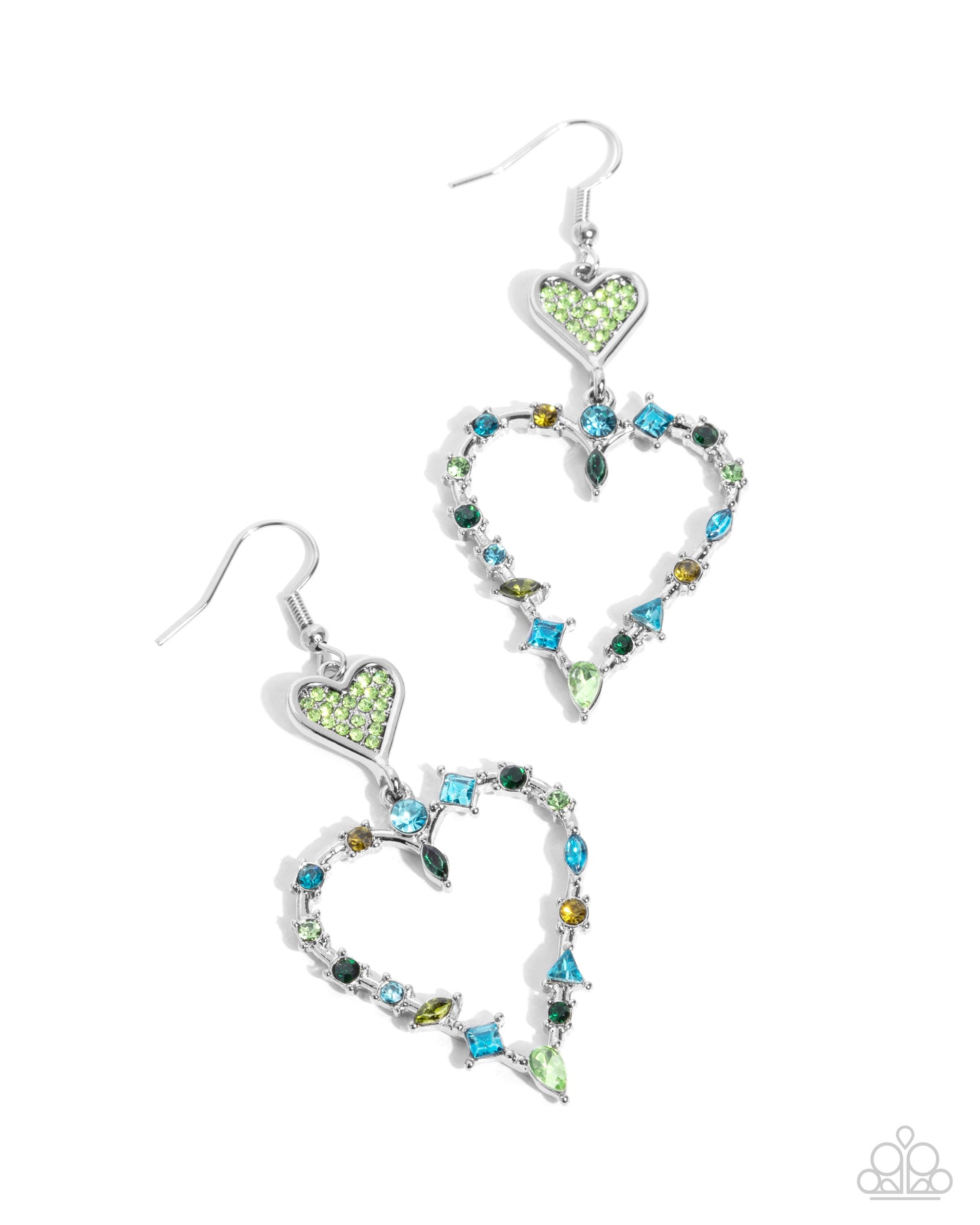 Parallel Passion - Green Earring