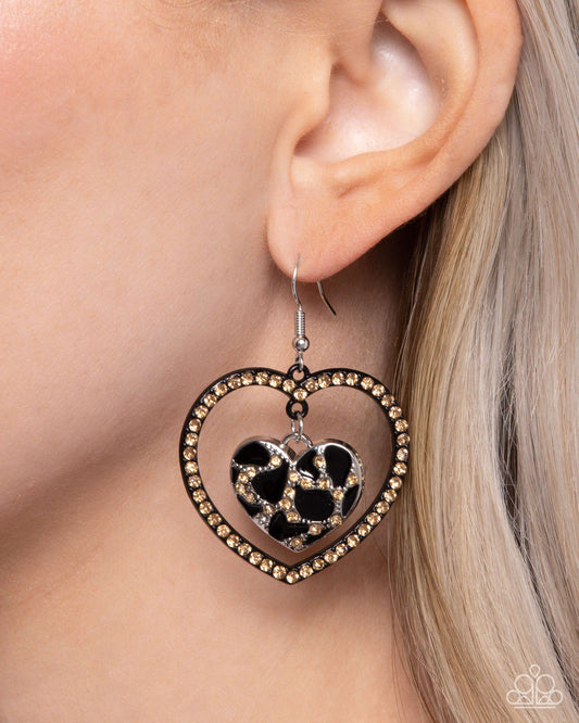 Leopard Love - Black Earring