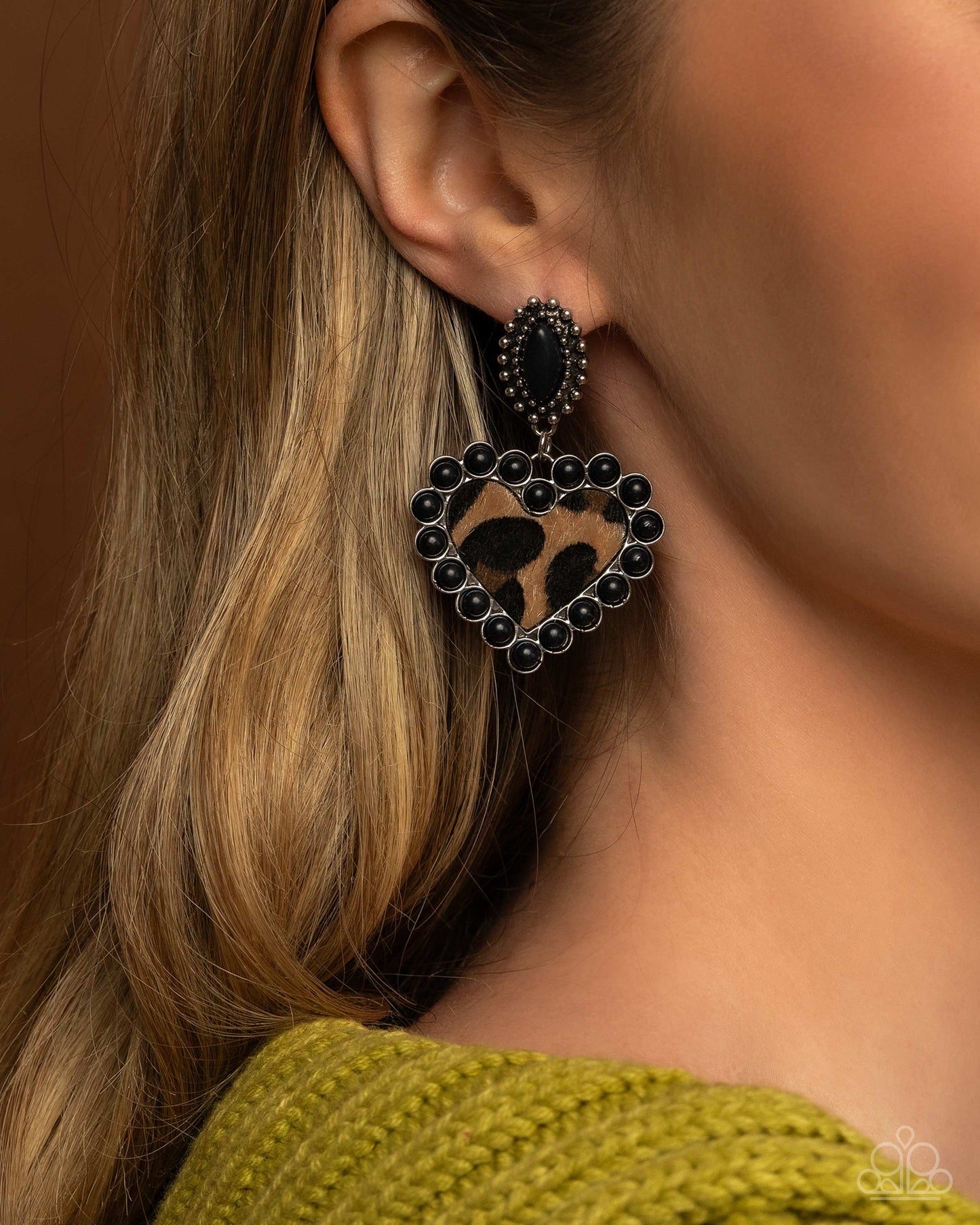 Whimsical Wrangler - Black Earring