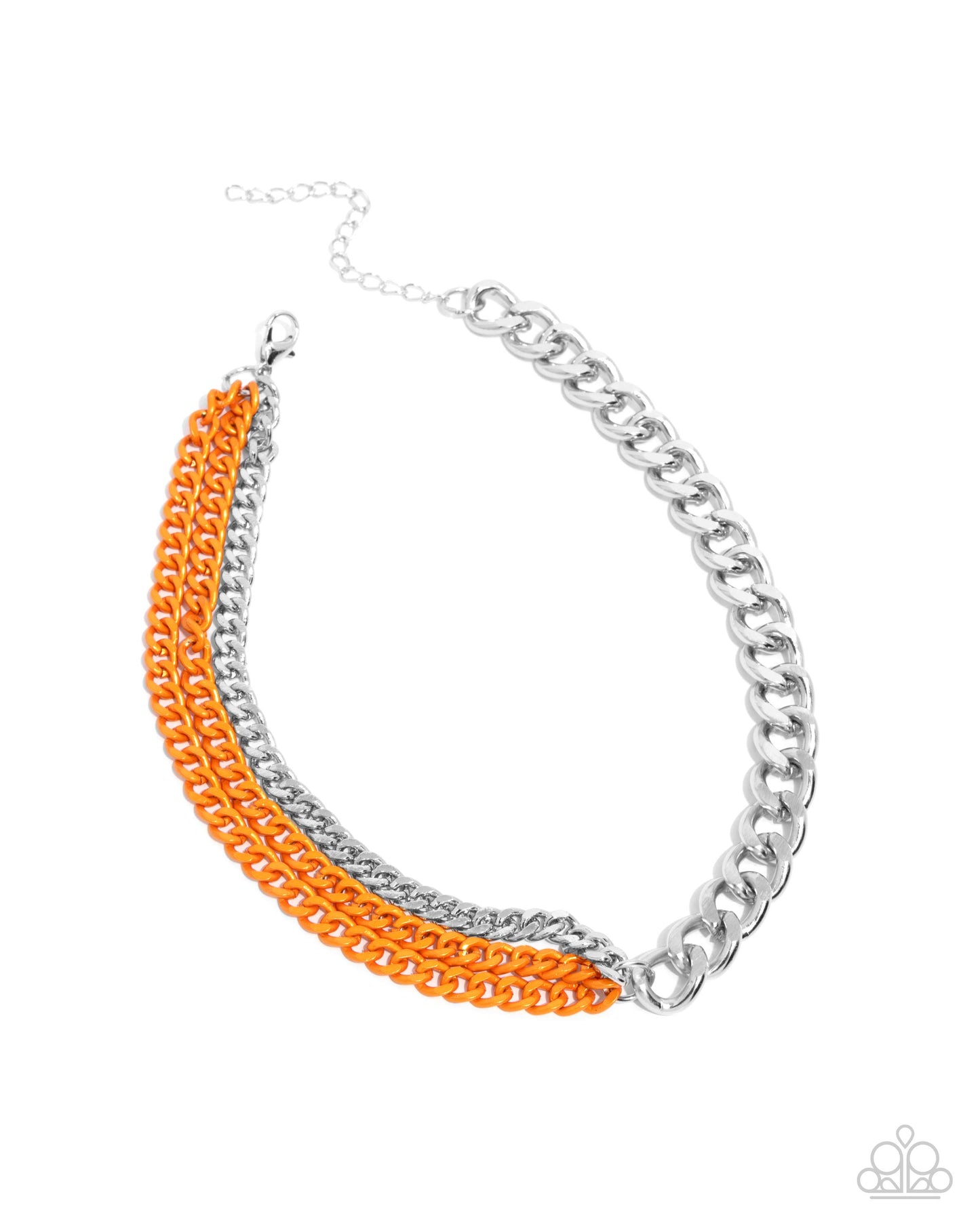 Tinted Tension - Orange Necklace