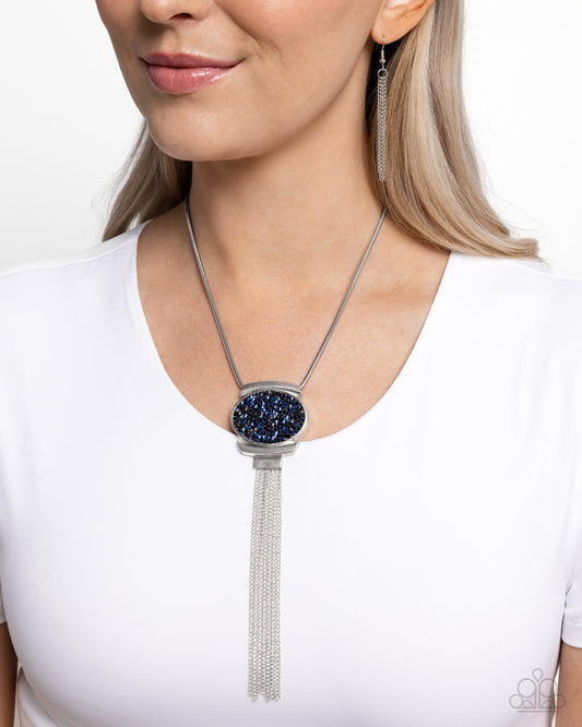 Chained Complication - Blue Necklace