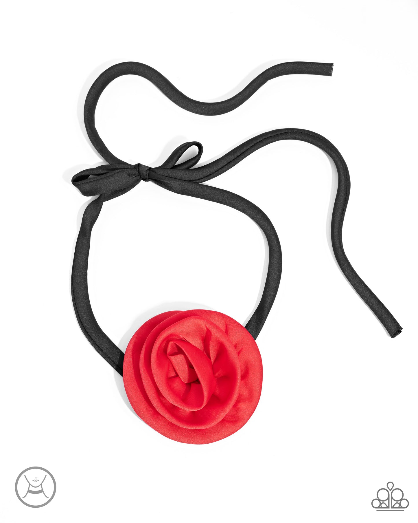 Rosette Reality - Red Necklace