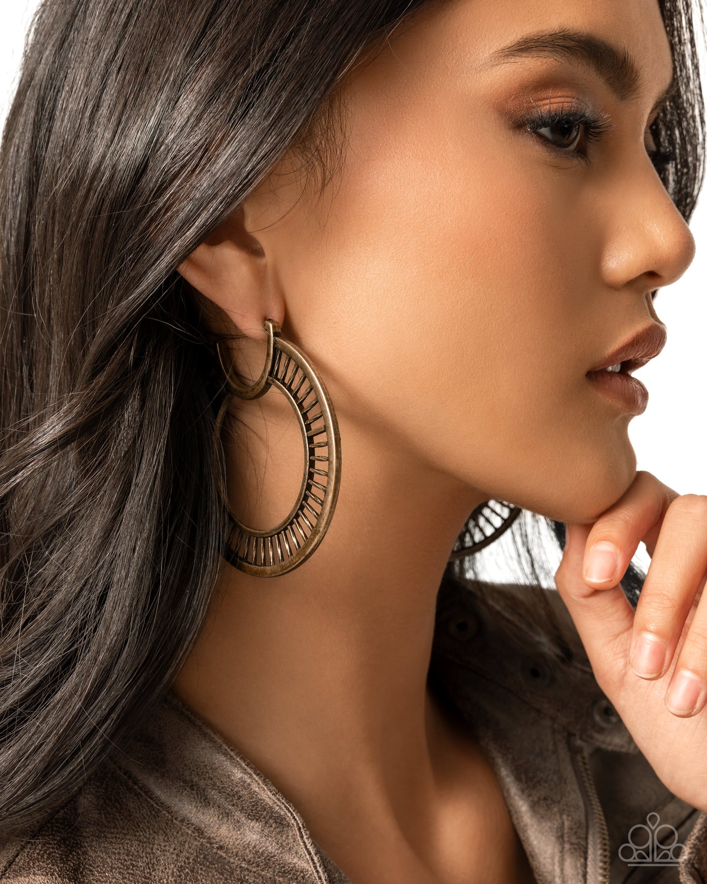 Set the Scene - Brass Earring