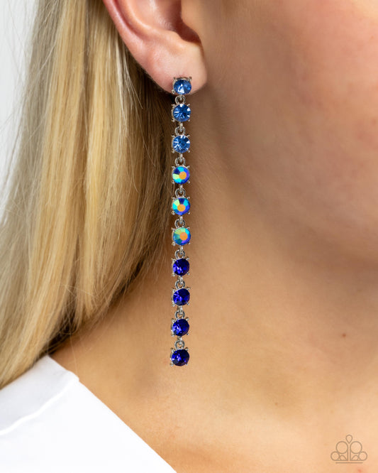 Opulent Ombré - Blue Earring