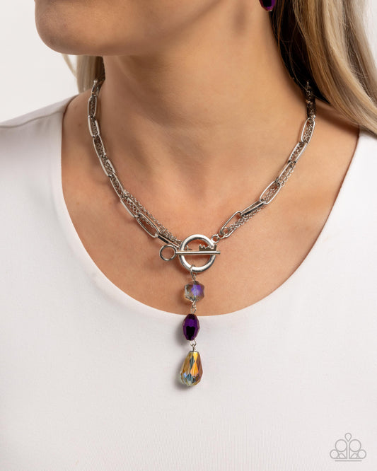 Cultivated Chains - Purple Necklace