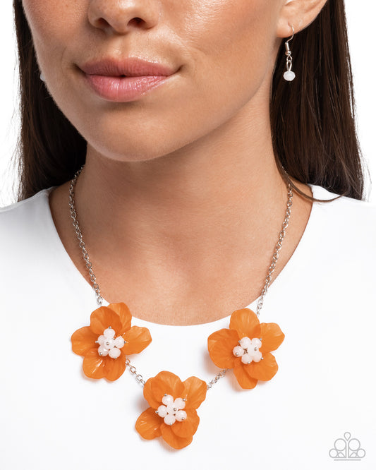 Petaled Promotion - Orange Necklace