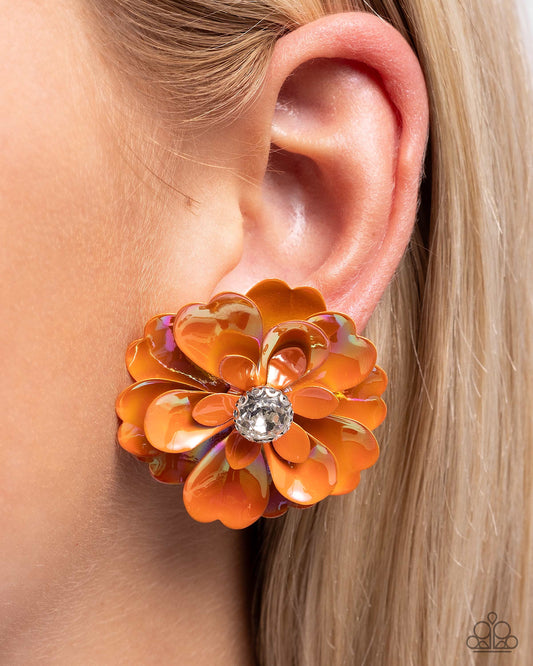 Growth Rate - Orange Earring