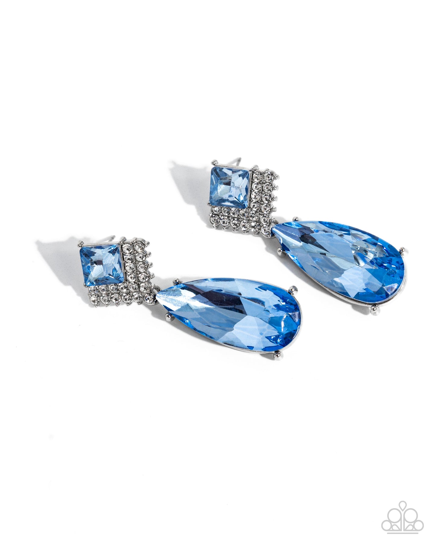 Diamond Life - Blue Earrings