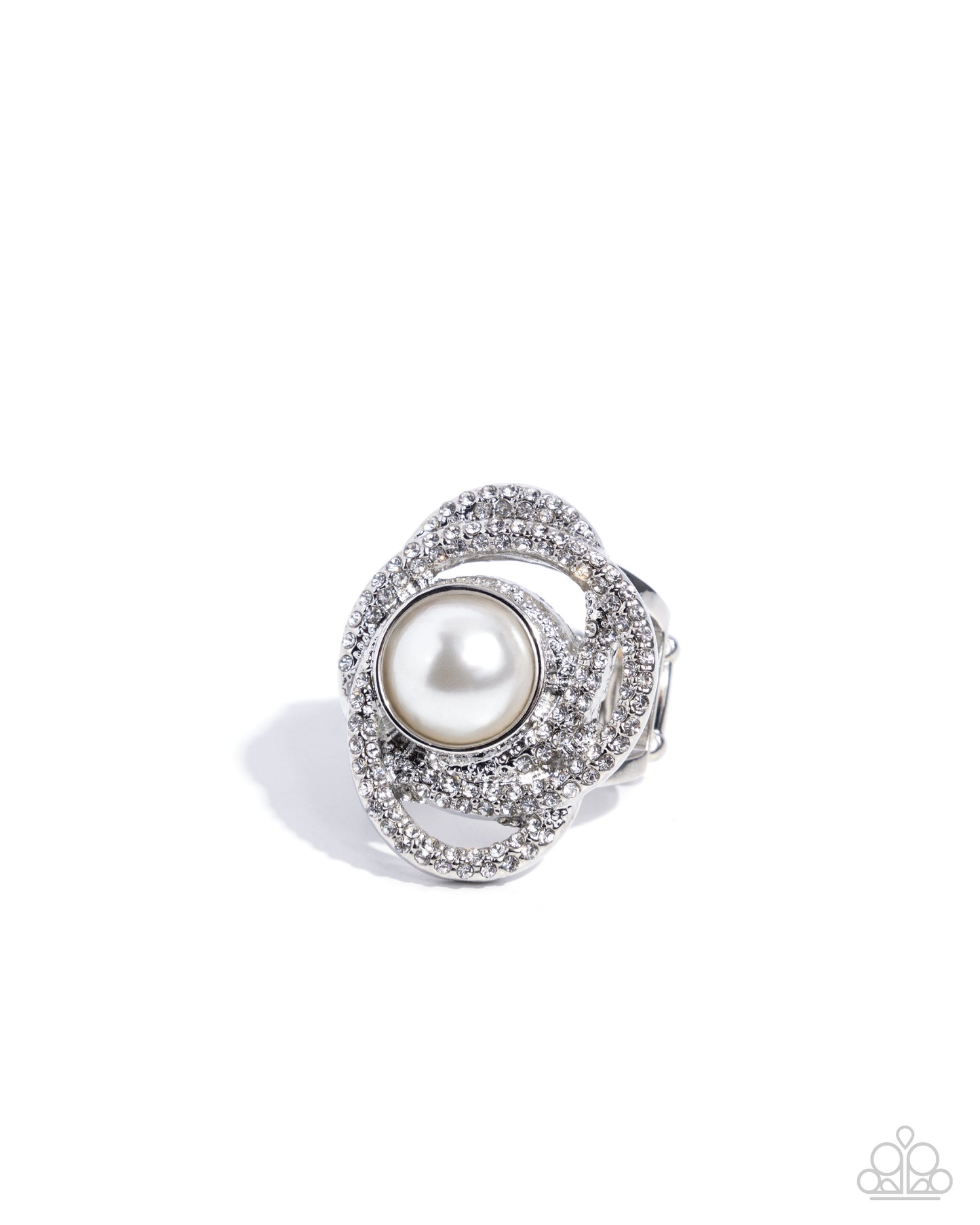Concentric Chic - White Ring