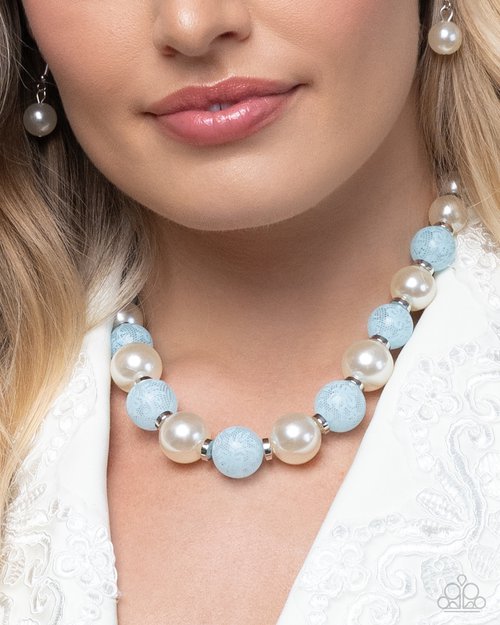 Lacy Lady & Lacy Leisure - Blue Necklace & Bracelet Set