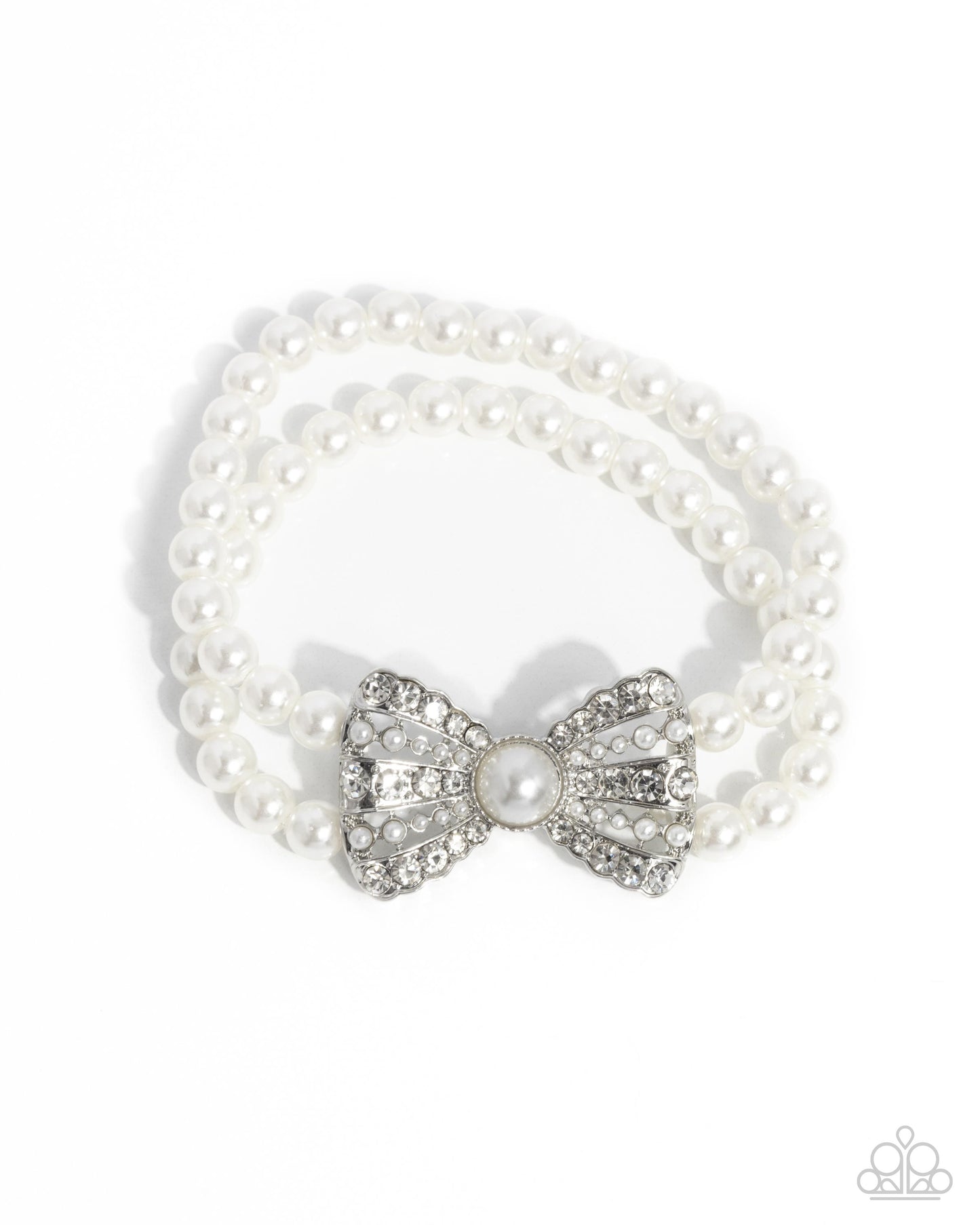 Admirable Aria & Adorable Aria - White Bracelet & Earring Set