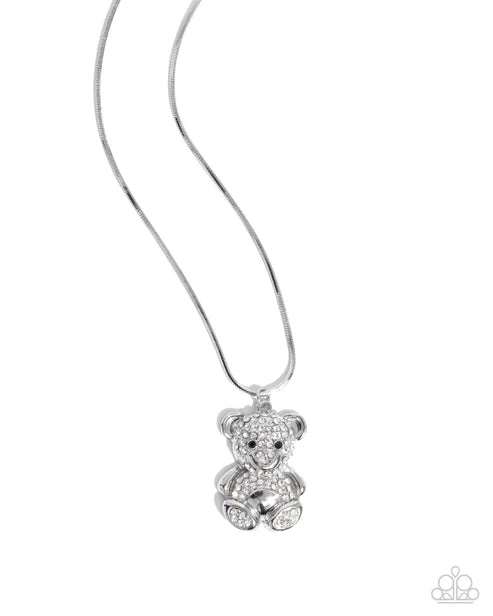 Cuddly Chic - White Necklace