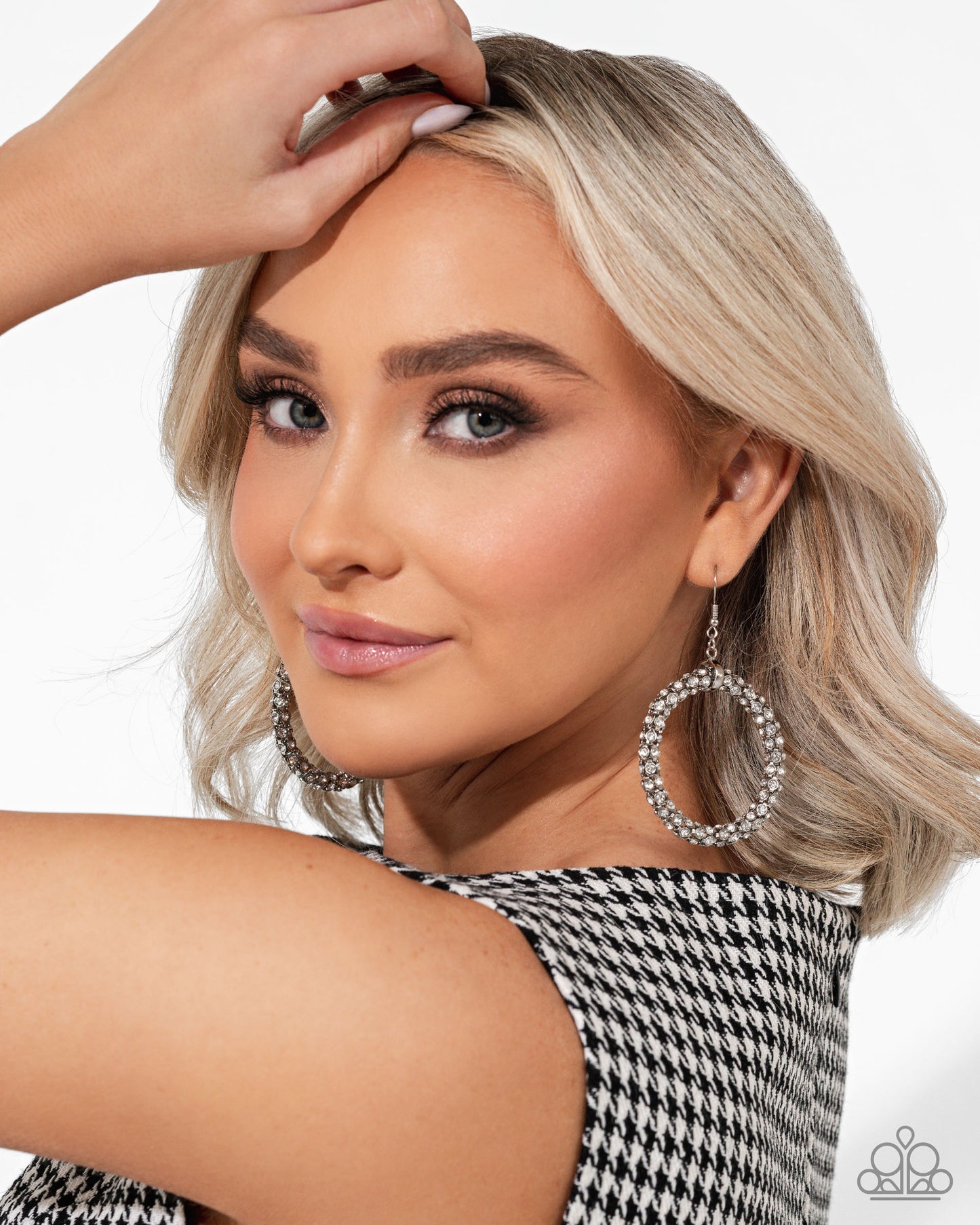 Breathtaking Beacon - White Earring