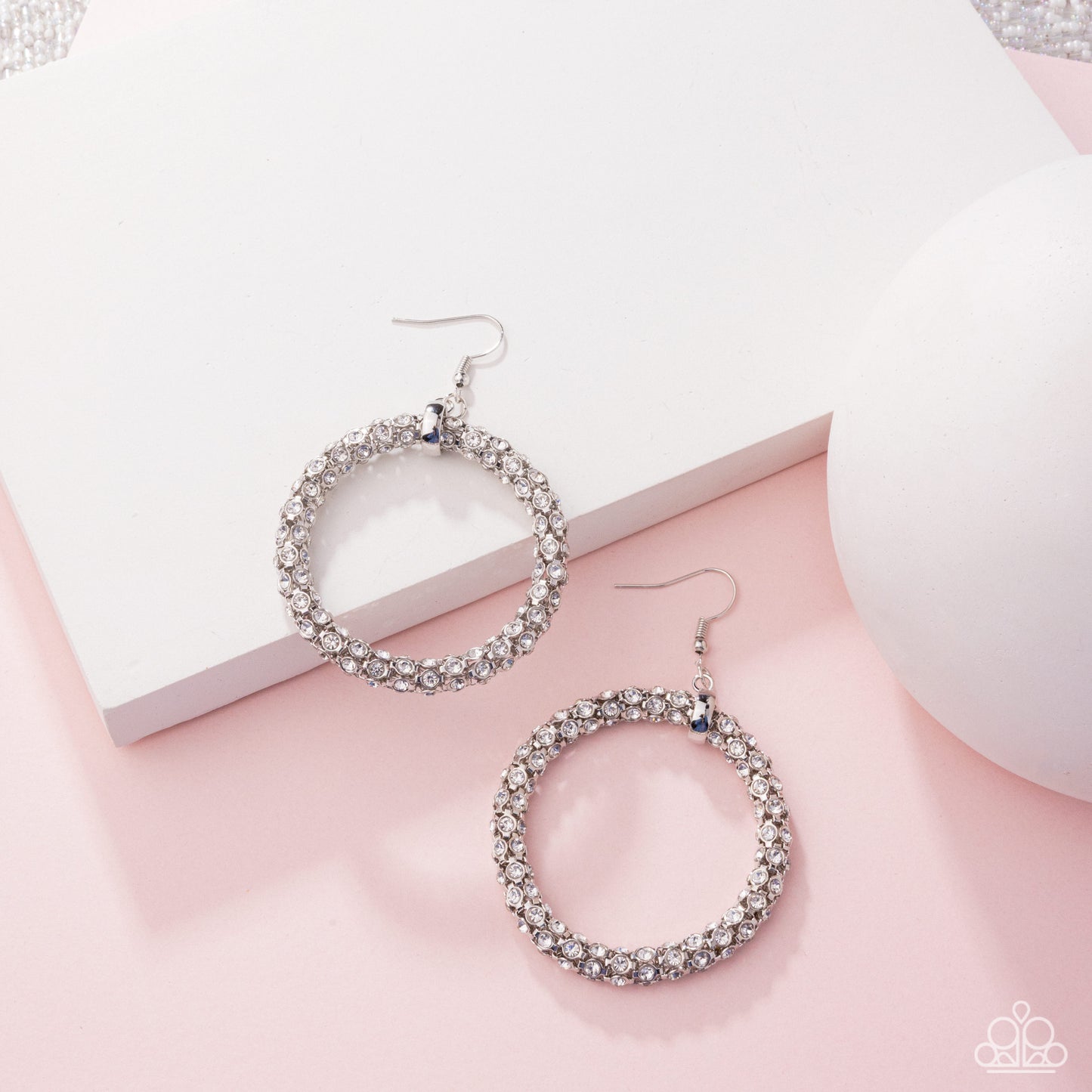 Breathtaking Beacon - White Earring
