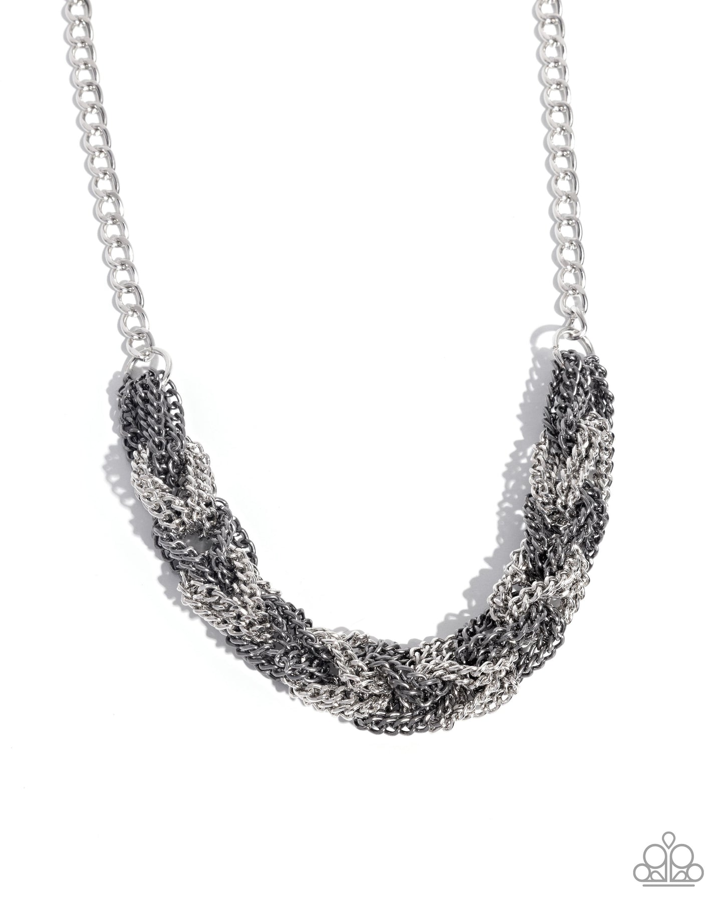 Braided Breakthrough - Silver Necklace