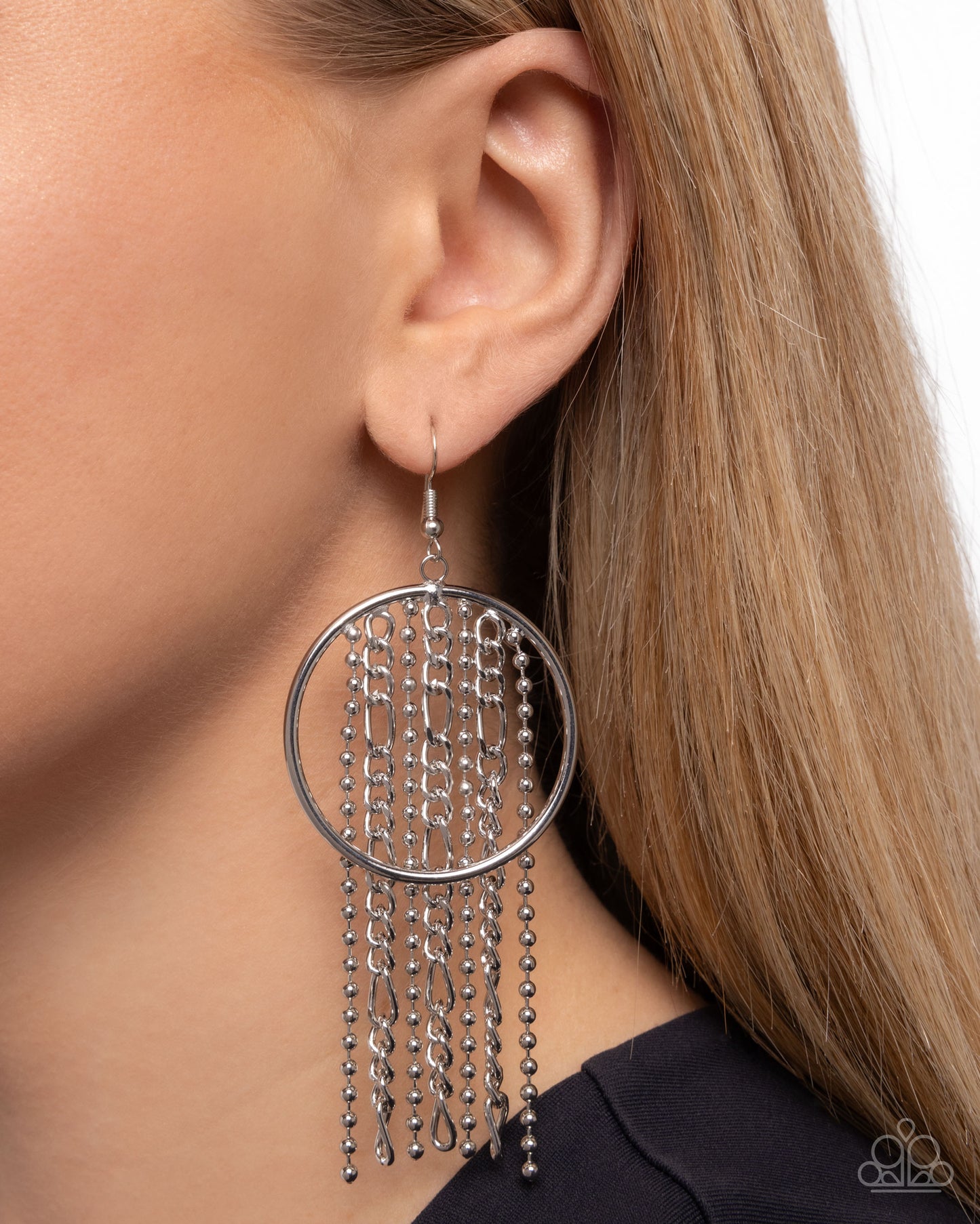 Laborious Lure - Silver Earring