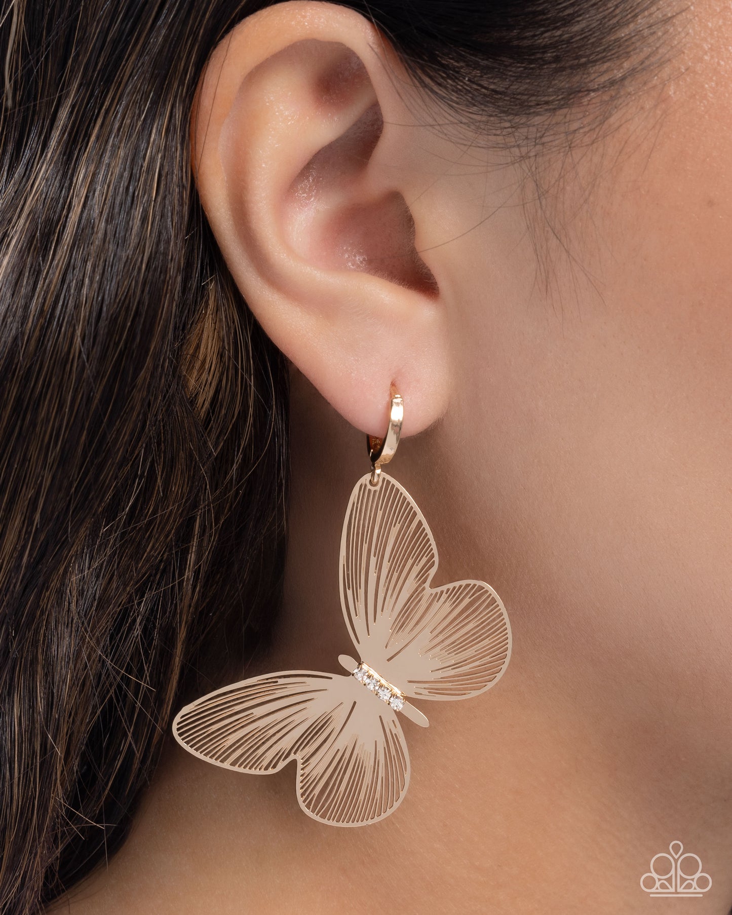 Fluttering Folk - Gold Earring
