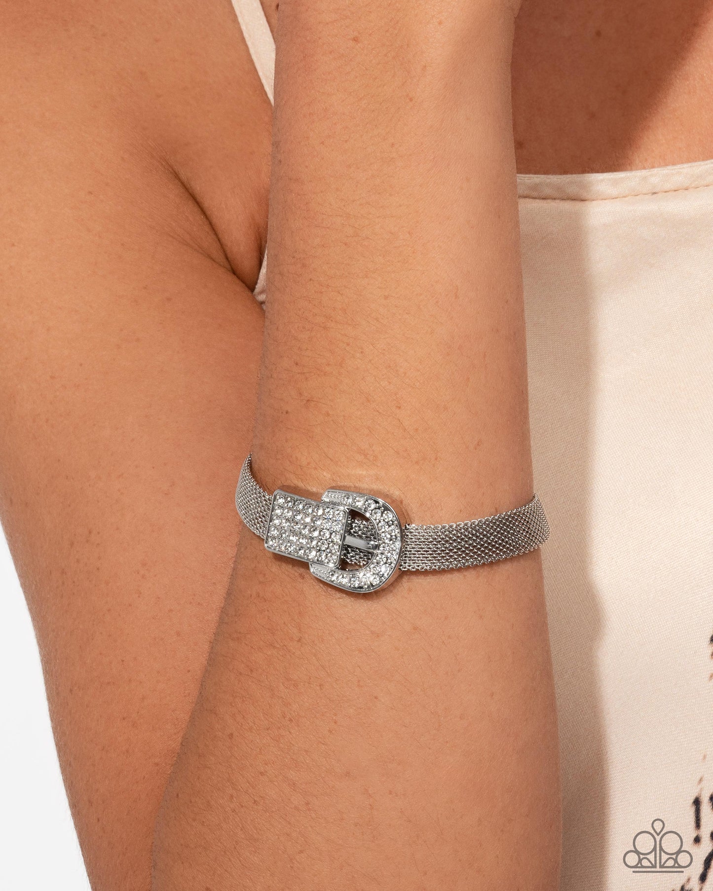 Boldly Buckled - White Bracelet