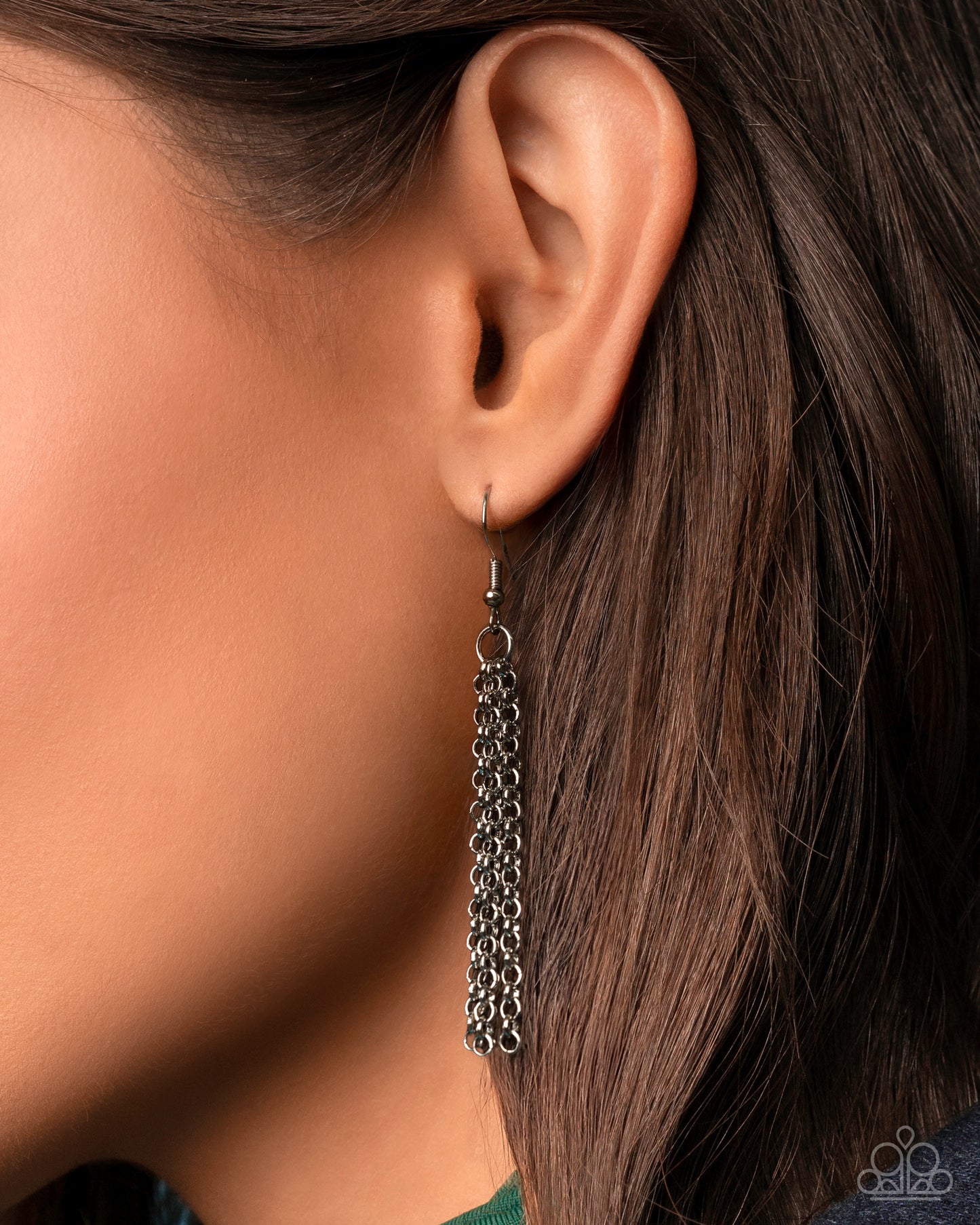 Double Demand - Silver Necklace