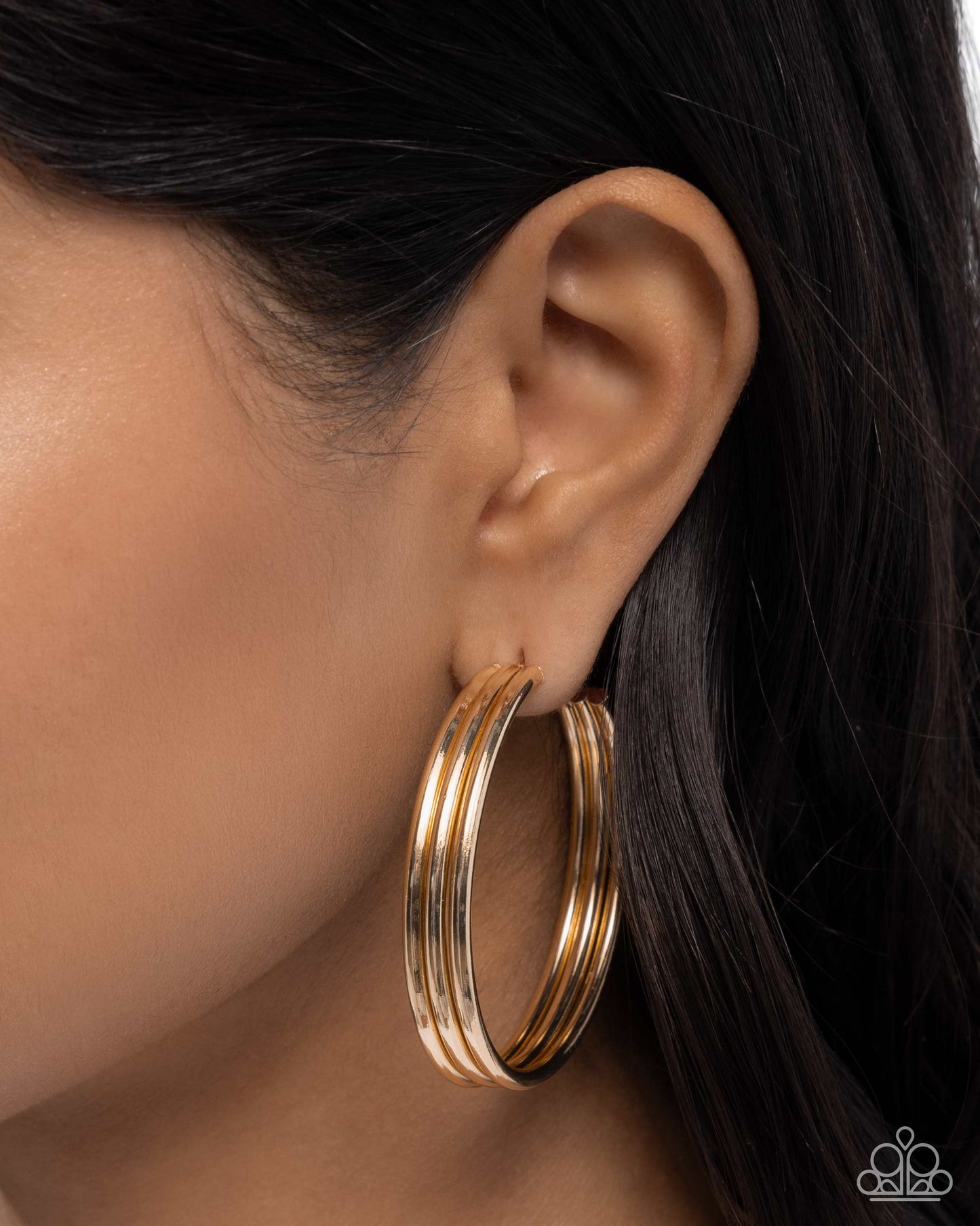 Traditional Trio - Gold Earring