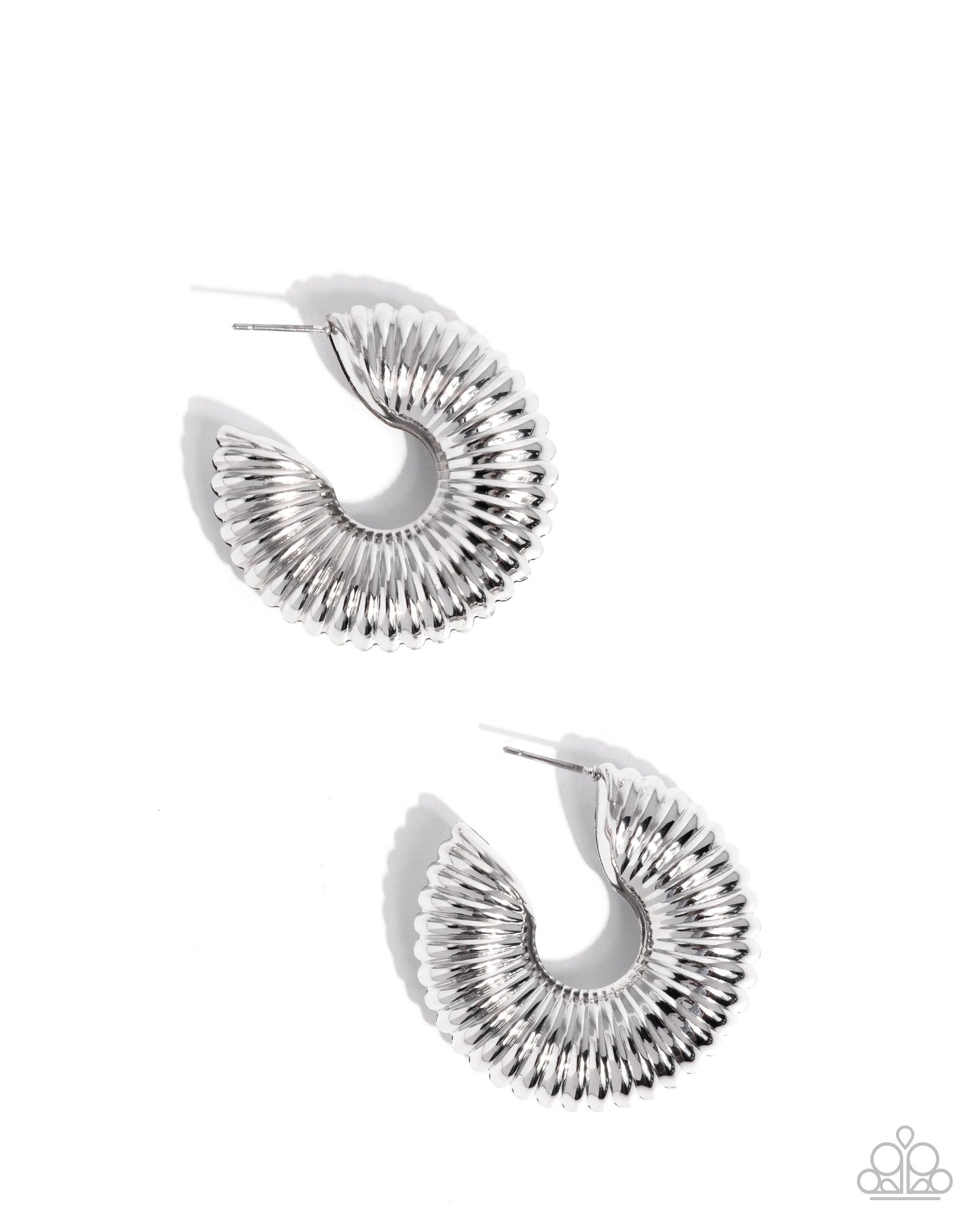 Spontaneous Spirals - Silver Earring
