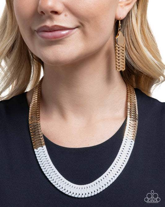 Painted Paradox - White Necklace