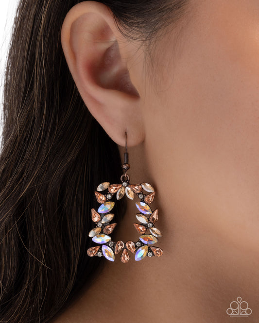 Fierce Frame - Copper Earring