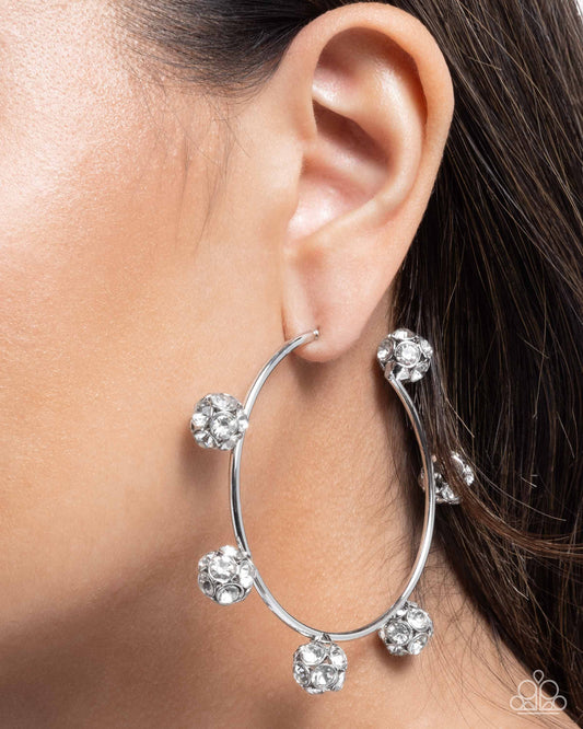 Ornamental Optimism - White Earring
