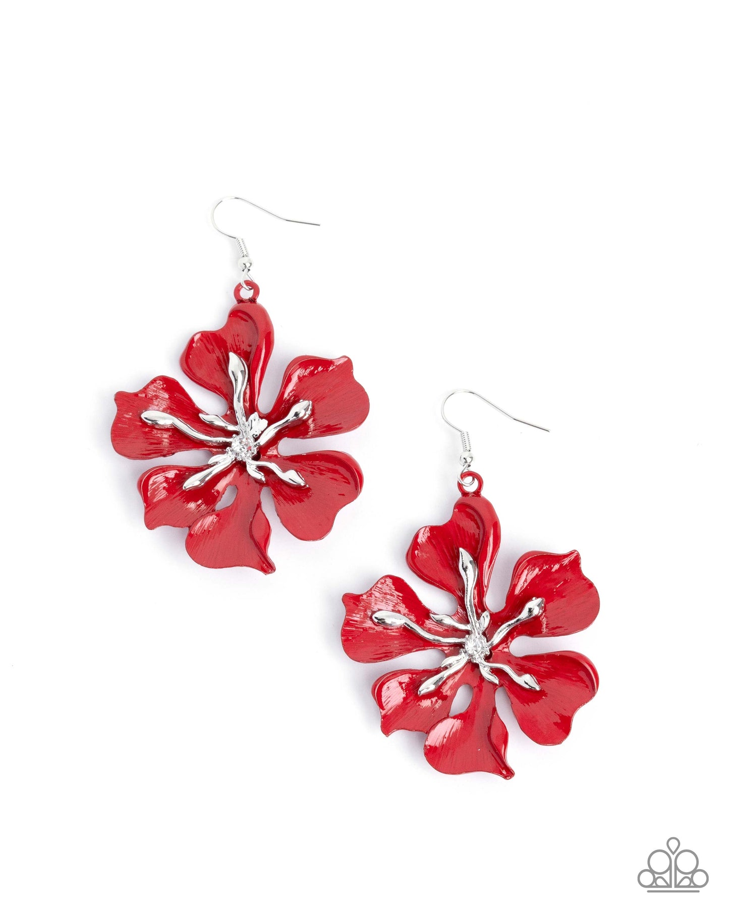 Floral Faction - Red Earring