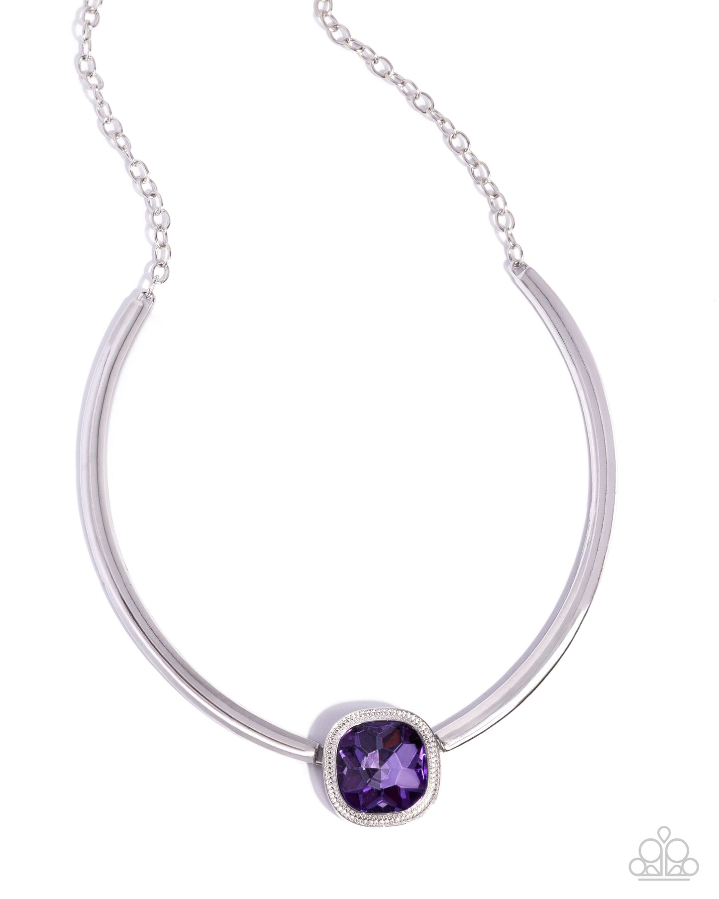 Asscher Assumption - Purple Necklace & Bracelet Set