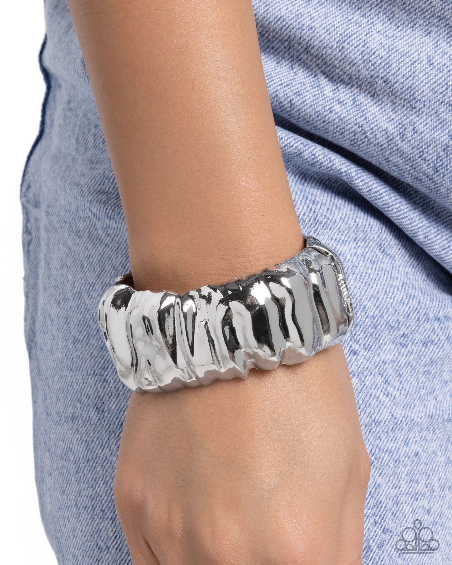 Warped Wheelhouse - Silver Bracelet