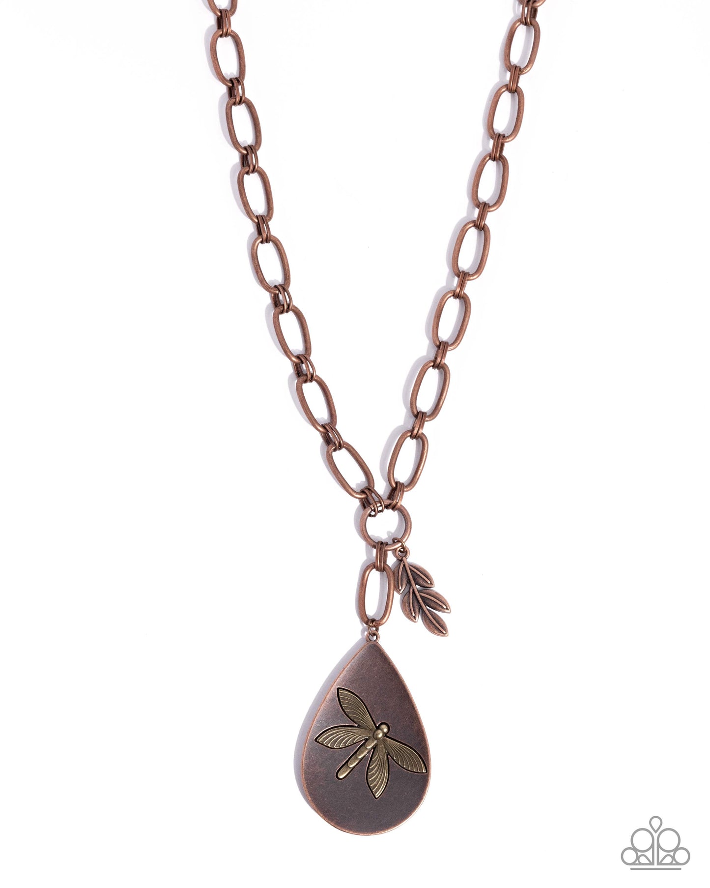 Deluxe Dragonfly - Copper Necklace
