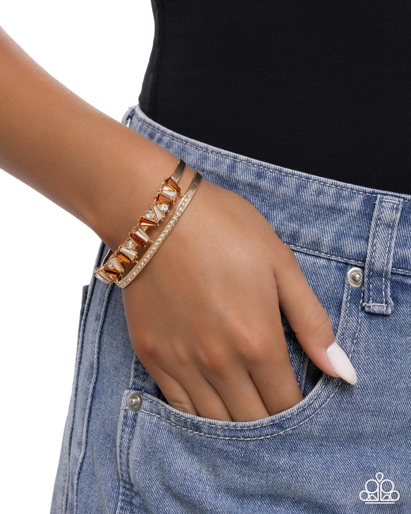 Sculpted Splendor - Brown Bracelet