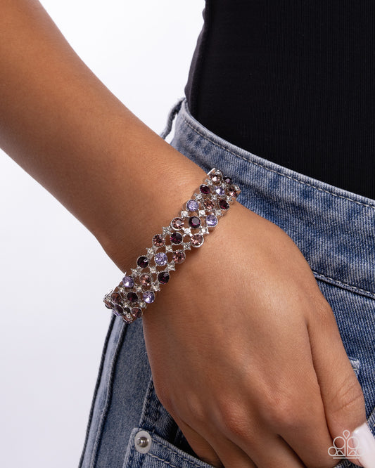Ladylike Lattice - Purple Bracelet