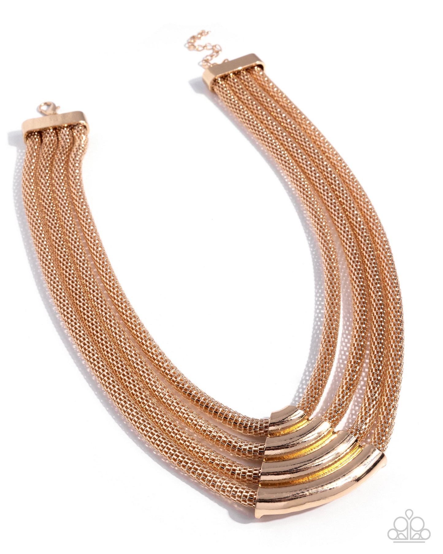 Get the MESH-age - Gold Necklace