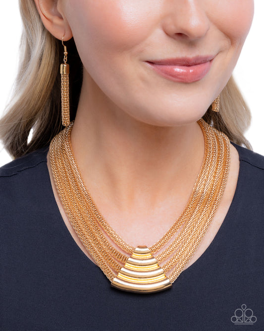 Get the MESH-age - Gold Necklace