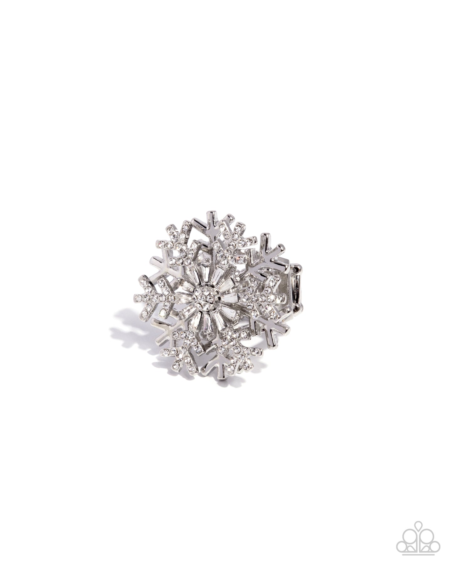 Snowflake Sensation - White Ring
