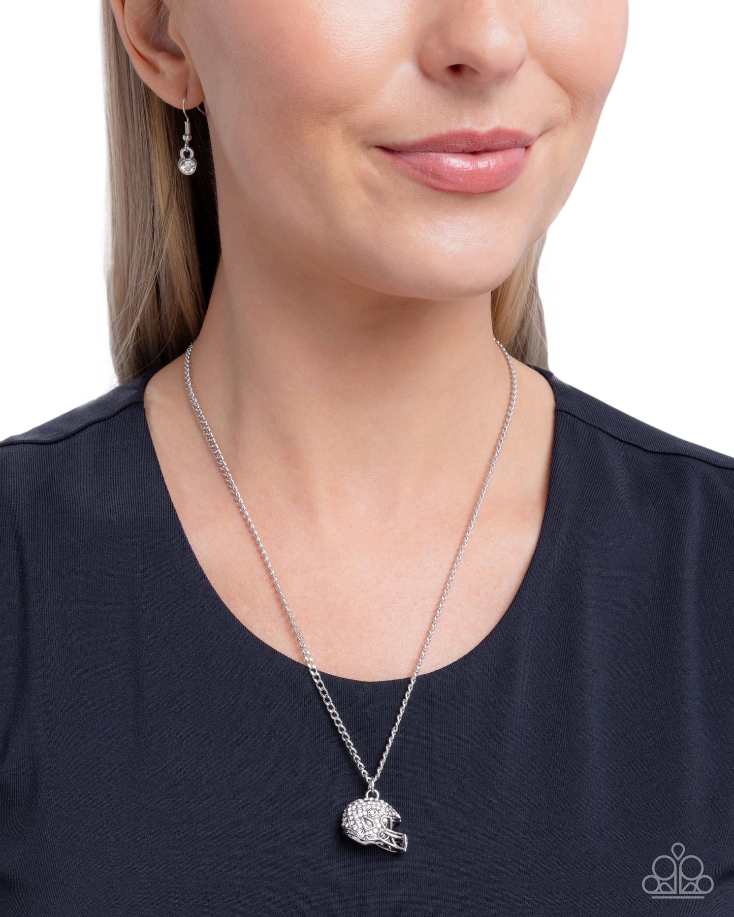 Quarterback Chic - White Necklace