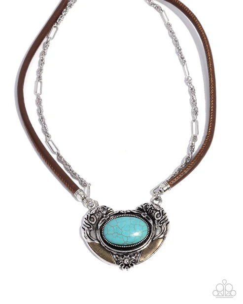 Grounded Gesture - Blue Necklace