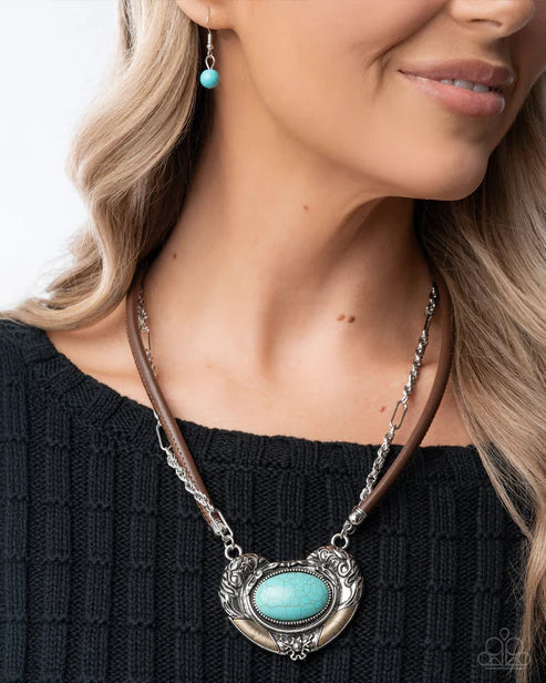 Grounded Gesture - Blue Necklace