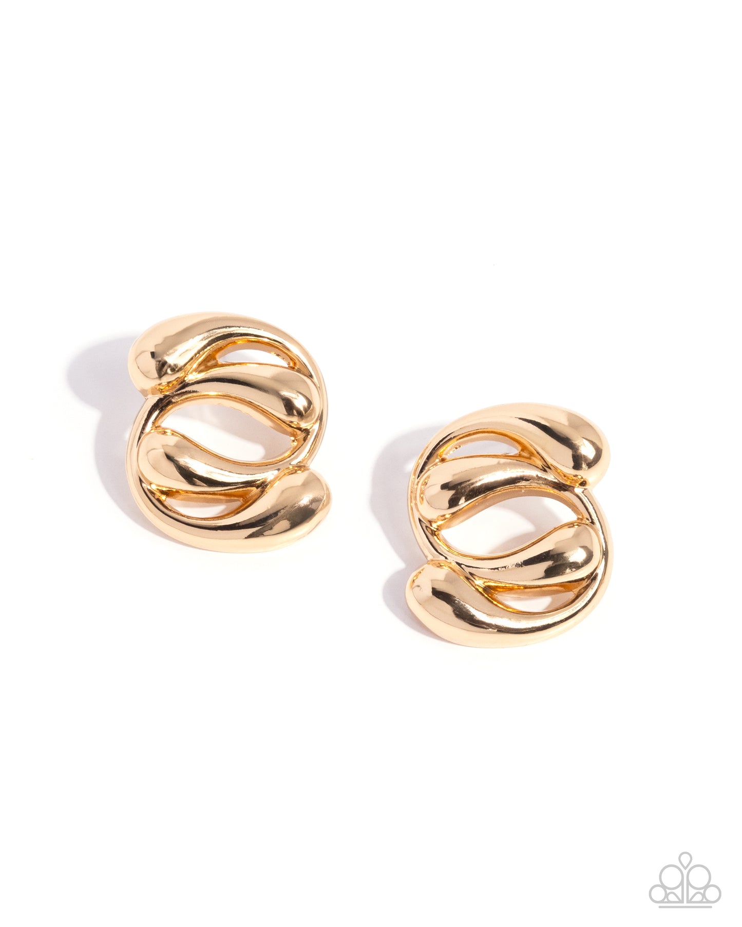 Swirled Sass - Gold Earring