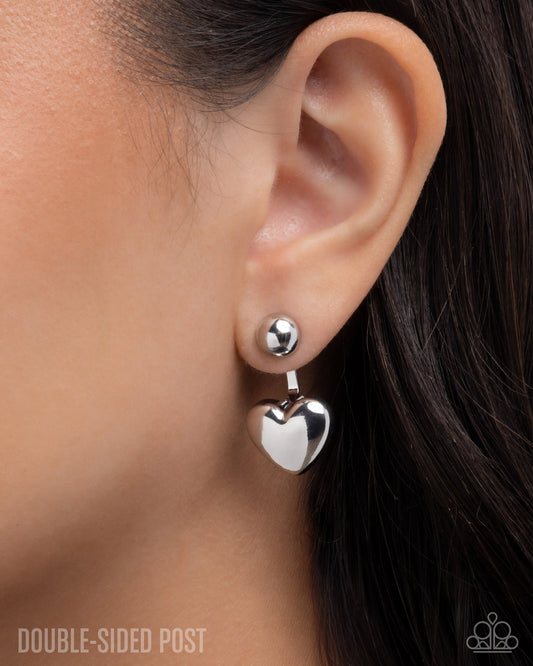 Flirty Finale - Silver Earring