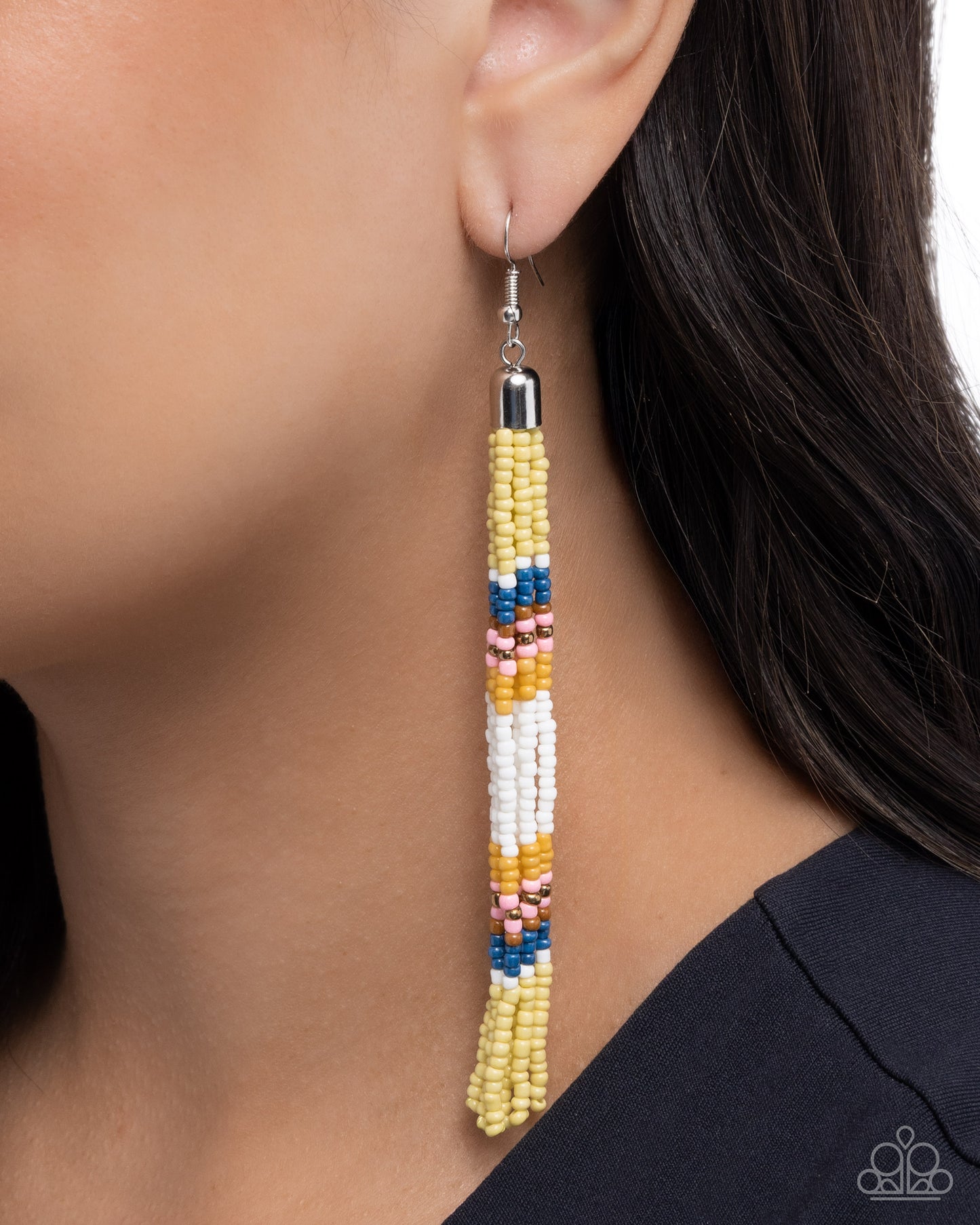 Stunning Strands - Yellow Earrings