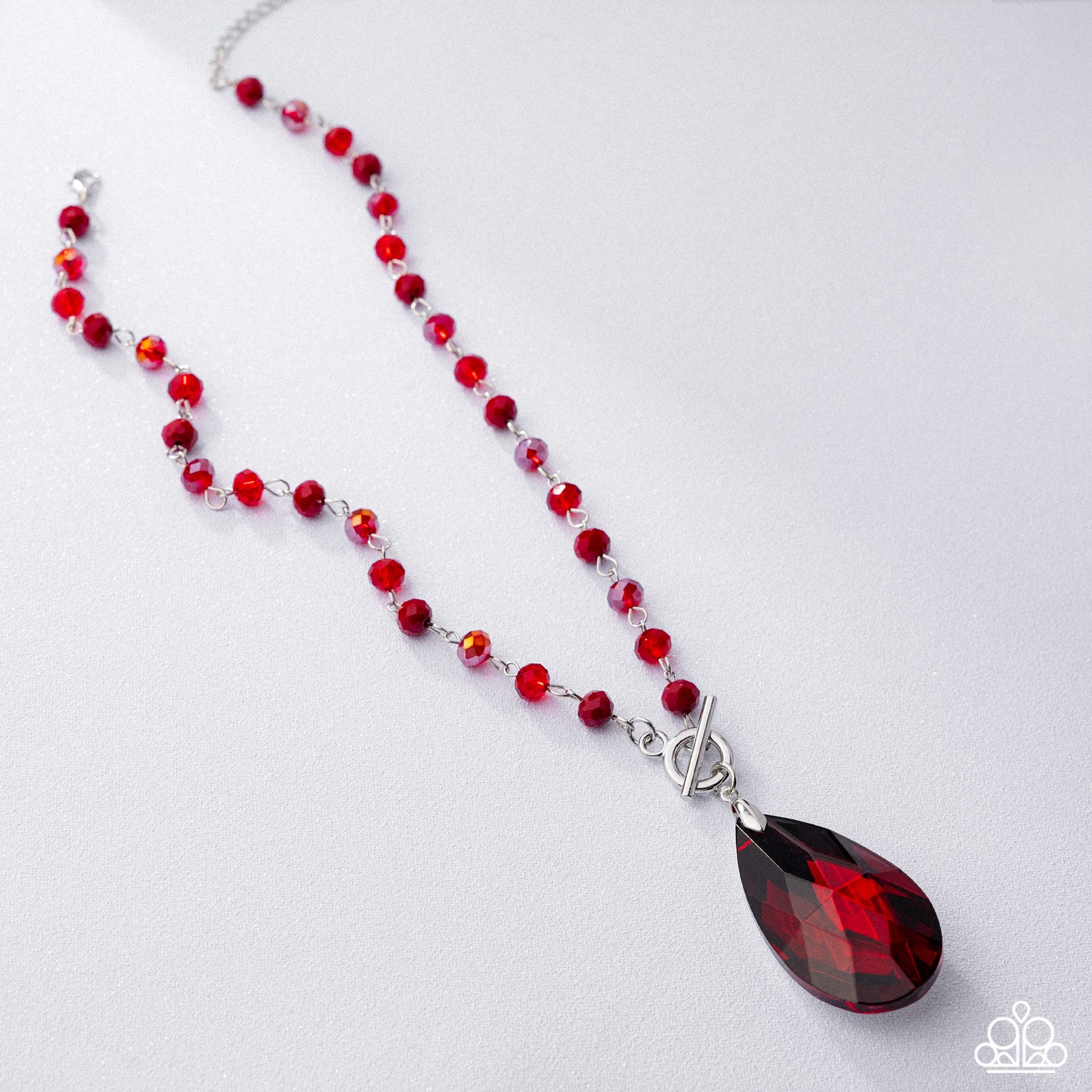 Teardrop Tale - Red Necklace