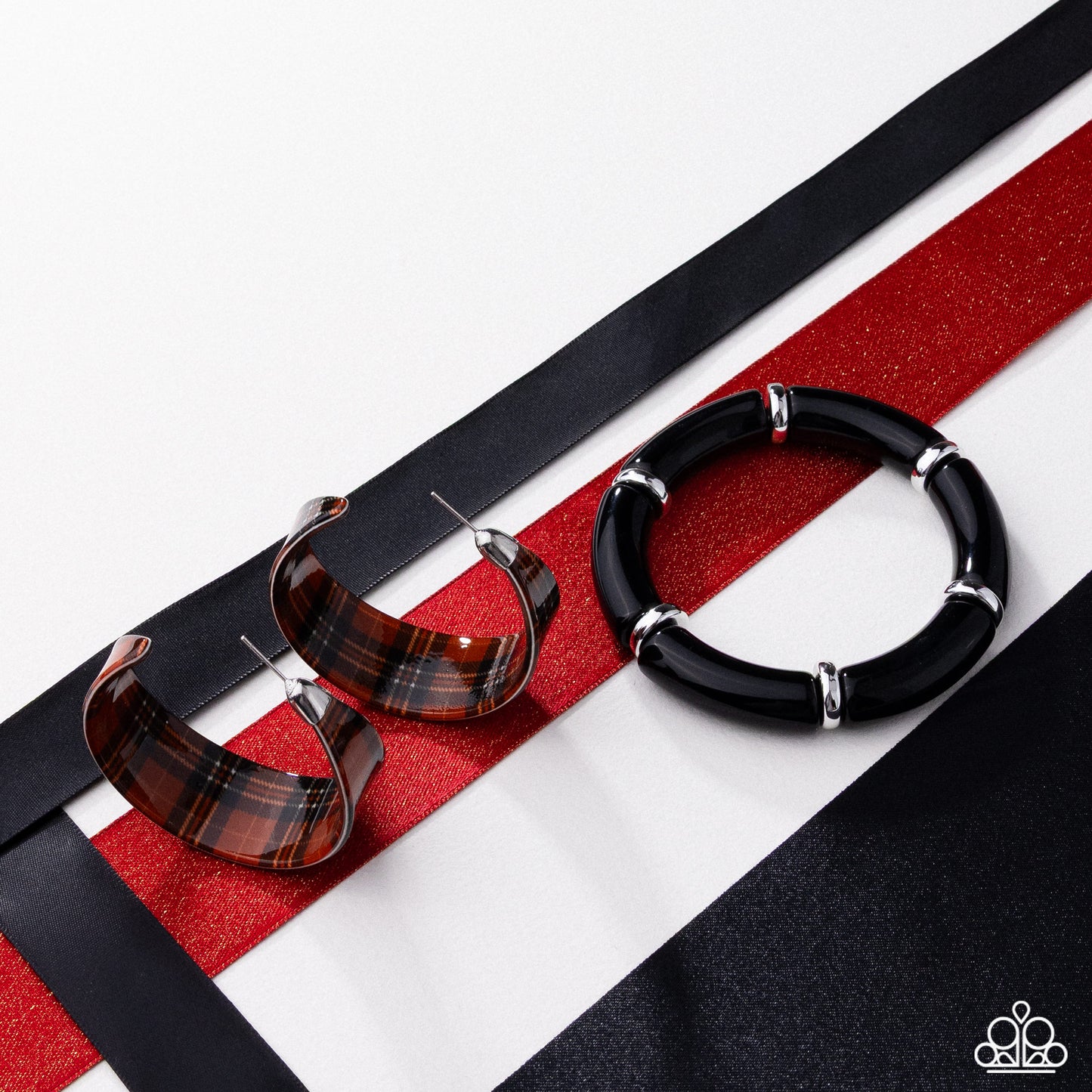 Fabulous Flannel - Brown Earring