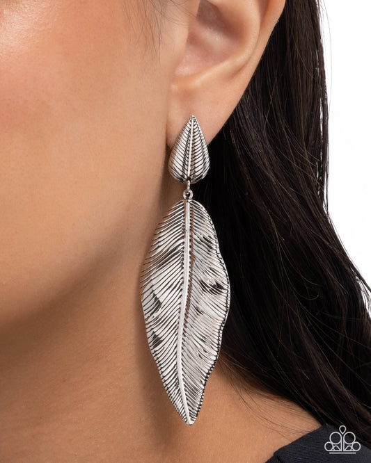 Loamy Leaves - Silver Earring